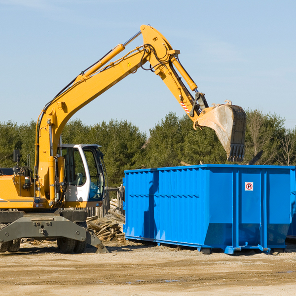 can i request a rental extension for a residential dumpster in Cambridge VT